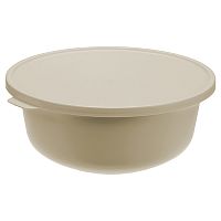 Миска ТЭСТИ 2,2л с крышкой латте 1/16 М 1363