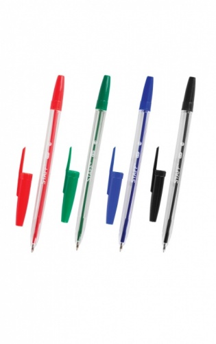 ручки цветные шариковые  4шт STAFF (СТАФФ) (син,чер,крас,зел) 1/100 142961 Мин.заказ=3