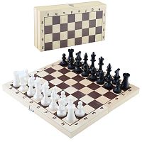 игра ШАХМАТЫ обиходные с шахматной доской 29*14,5см 02-105