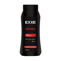 гель для душа EXXE MEN (ЭКС МЕН) 400мл муж.2в1 STRONG Сила и энергия 1/12 8289