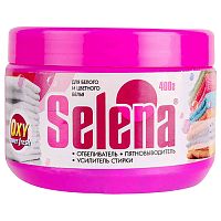 отбеливатель SELENA (СЕЛЕНА)  400г усилитель стирки 1/24 ЧС-47 Мин.заказ=2