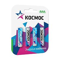 батарейки КОСМОС LR03  4шт алкалиновые блистер Мин.заказ=2
