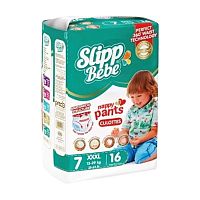 Подгузники-трусики SLIPP BEBE №7 (17+ кг.) 16шт EP-307 1/5 АКЦИЯ!