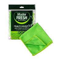 салфетка для стекол микрофибра MASTER FRESH (МАСТЕР ФРЕШ) 30*30 1шт 1/30 6171/8090/8409 Мин.заказ=5