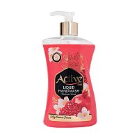 жидкое мыло ACTIVE (АКТИВ)  450мл жемчужное Вечная любовь,дозатор 1/12 Мин.заказ=2