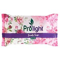 мыло туалетное  PROLIGHT Роза, 80 гр. (флоу-пак) 1/96 Мин.заказ=4