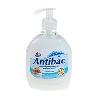жидкое мыло ANTIBAC (АНТИБАК)  330мл Свежесть,антибактериальное дозатор 1/15 Мин.заказ=2