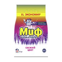 стиральный порошок МИФ авт.4кг 3в1 Свежий цвет 1/4