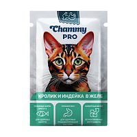 корм CHAMMY (ЧАММИ) PRO  85г кролик/индейка в желе для кошек 1/30 Мин.заказ=30