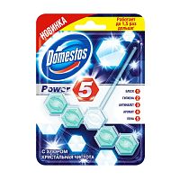 освежитель для туалета подвеска блок DOMESTOS (ДОМЕСТОС) 55г Кристальная чистота 1/9