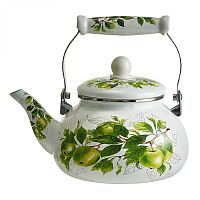 чайник 2,5л ЯБЛОКИ эмаль с керамической ручкой EM-1344 1/8