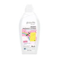 средство для стирки GLOSSY LINE 1,25л жидкие мыльные стружки с кондиц.эффектом 1/6