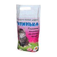 наполнитель КИТИНЬКА 5,5л впитывающий 1/8 Мин.заказ=2