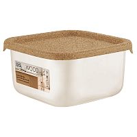 Контейнер для продуктов Sugar&Spice Wood квадратный 0,4л с гибкой крышкой SE167910624 ПЛАСТИК РЕПАБЛИК