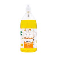 жидкое мыло ДОМАШНЕЕ 1л 3в1 Flora nature Ромашка 1/12 дозатор  Мин.заказ=2