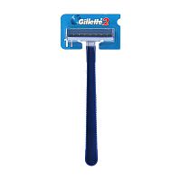 станок бритвенный GILLETTE-2 (ЖИЛЛЕТТ-2) 1шт на карте 1/24 Жиллетт  Мин.заказ=24
