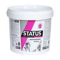 краска ВДАК STATUS 1,5кг интерьерная для стен и потолков
