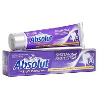 зубная паста ABSOLUT (АБСОЛЮТ) PRO 110г сист. защиты десен, проф. болезней и воспалений в пенале 1/24 8113