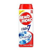 чистящий порошок ПЕМОЛЮКС 480г Морской бриз 1/16 Мин.заказ=3