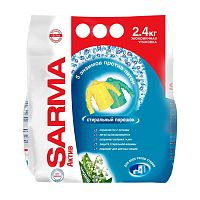 стиральный порошок SARMA (САРМА) авт.2,4кг Актив Ландыш 1/6 01032