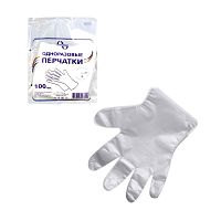 перчатки  одноразовые п.э (L) 1/100 Мин.заказ=100
