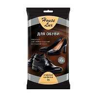 салфетки влажные 15шт HOUSE LUX для обуви 1/36 48735 Мин.заказ=5