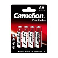 батарейки CAMELION (КАМЕЛИОН)  LR6 4шт алкалин.блистер 1/12 Мин.заказ=2