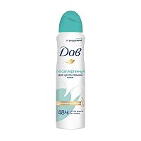 спрей антиперспирант женский DOVE (ДАВ) 150мл Бережная забота сенситив 1/6 