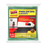 тряпка для пола 50*70 микрофибра AVIKOMP (АВИКОМП) HOME 1шт зеленая 1/10  86764