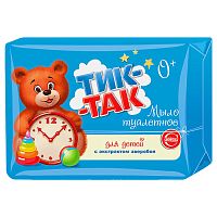 мыло туалетное ТИК-ТАК 150гр с экстрактом зверобоя д/неж.чувств.кожи 0+ 1/36