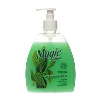 жидкое крем-мыло MAGIC BOOM (МАГИК БУМ) 500мл Зеленый чай 1/10 Мин.заказ=2