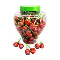 карамель 14г КЛУБНИЧКА на палочке 1/100  Мин.заказ=100