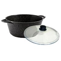 кастрюля  4 л ГОРНИЦА Гранит стеклянная крышка к2633аг 1/5 