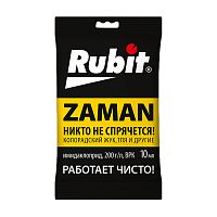 рубит (Rubit) ЗАМАН от вредителей 10мл (от колорад.жука,тли и др.вредителей) пакет 1/50 133980 Мин.заказ=2