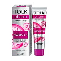 крем для лица TOLK pharm 40мл Коллаген,косметический 1/24 2582 Весна Мин.заказ=2