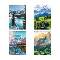 блокнот А5 60листов BRAUBERG (БРАУБЕРГ) Горные пейзажи 146*205мм клетка 1/4 114367 Мин.заказ=4
