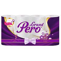 бумага туалетная GRANDPero 3сл 8шт Роскошный аметист (1рул-163м) 1/12
