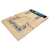 коврики набор 50*80см,50*50см SINDBAD хлопковый с печатным рисунком 800-11