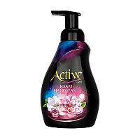 жидкое пенка-мыло ACTIVE (АКТИВ) 500мл Черный бриллиант,дозатор 1/12 АКЦИЯ!