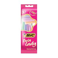станок бритвенный BIC (БИК) Твин Леди 5шт розовый 1/20