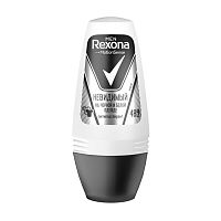 роликовый антиперспирант мужской REXONA (РЕКСОНА) MEN  50мл Невидимый на черном/белом 1/6