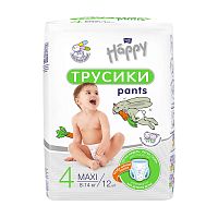 подгузники-трусики BELLA BABY Happy (БЕЛЛА Беби Хеппи) Макси (8-14кг) 12шт 1/16 LU12-002