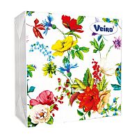салфетки бумажные  20шт VEIRO (ВЕЙРО) Цветочная поляна,трехслойные 1/14 33П3/20 Мин.заказ=5