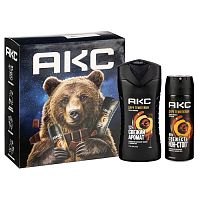 набор муж.  AXE Dark Temptation (дез.спрей 150мл+гель д/душа 250мл) 1/6