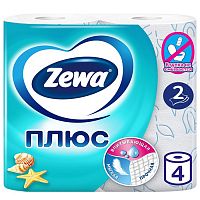 бумага туалетная ZEWA (ЗЕВА) 2сл 4шт океан 1/24 Мин.заказ=2