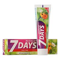 зубная паста 7 DAYS (СЕВЕН ДЭЙС) 100мл Rezolut Сила трав,здоровые десны 1/24 Мин.заказ=2