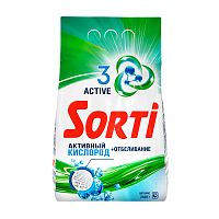 стиральный порошок SORTI (СОРТИ) авт.2,4кг Активный кислород м/у 1/4  8539-3/8582-3АХ