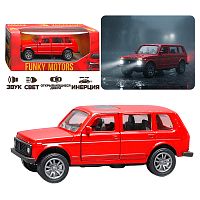 машина инерционная Die-cast, спортивная красная, 1:32 FT1101