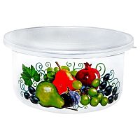 салатник 1,9л с крышкой бел. микс 42404-532/4.03
