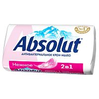 мыло туалетное ABSOLUT (АБСОЛЮТ) 90г Нежное 1/72  6058  Мин.заказ=6